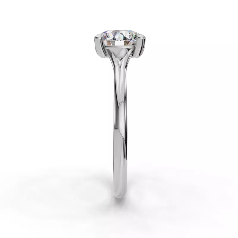Platinum Isabella Split Shank Solitaire Engagement Ring