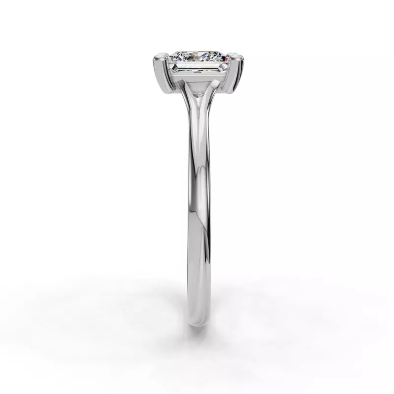 Platinum Isabella Split Shank Solitaire Engagement Ring