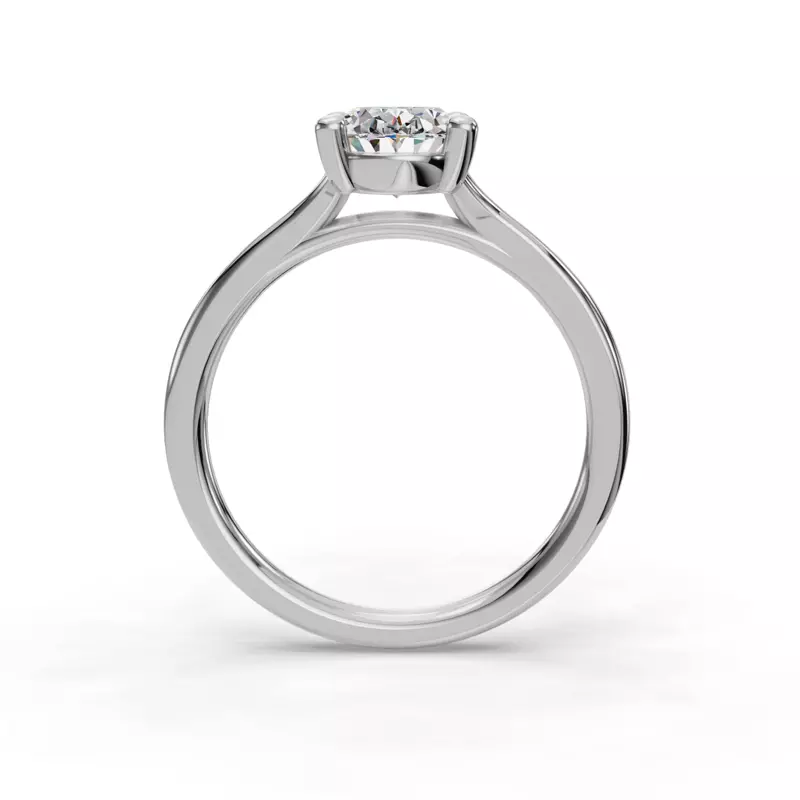 Platinum Isabella Split Shank Solitaire Engagement Ring