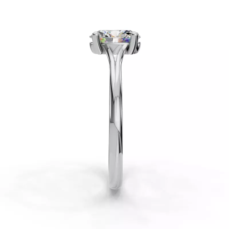 Platinum Isabella Split Shank Solitaire Engagement Ring
