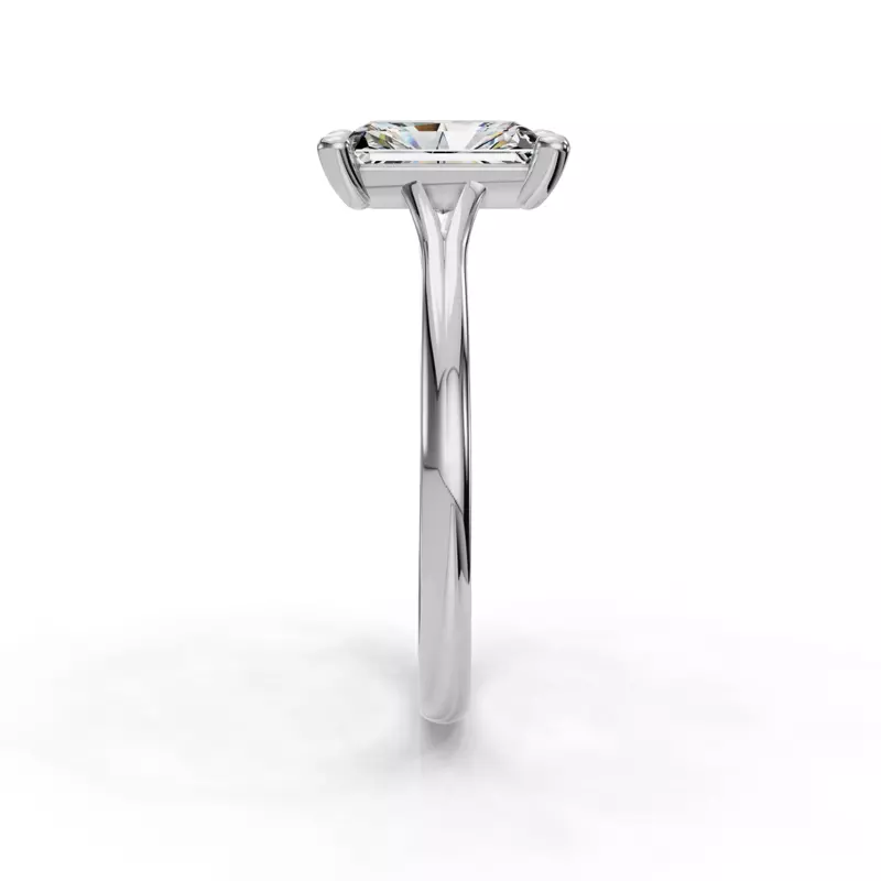 Platinum Isabella Split Shank Solitaire Engagement Ring