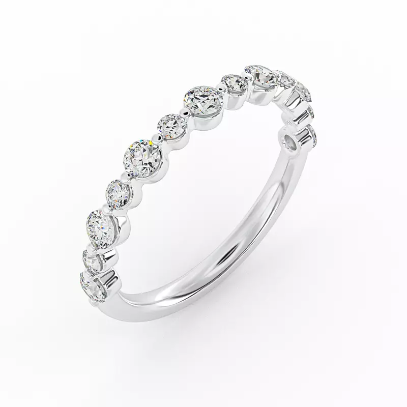 14K White Gold Isabella Pave Band