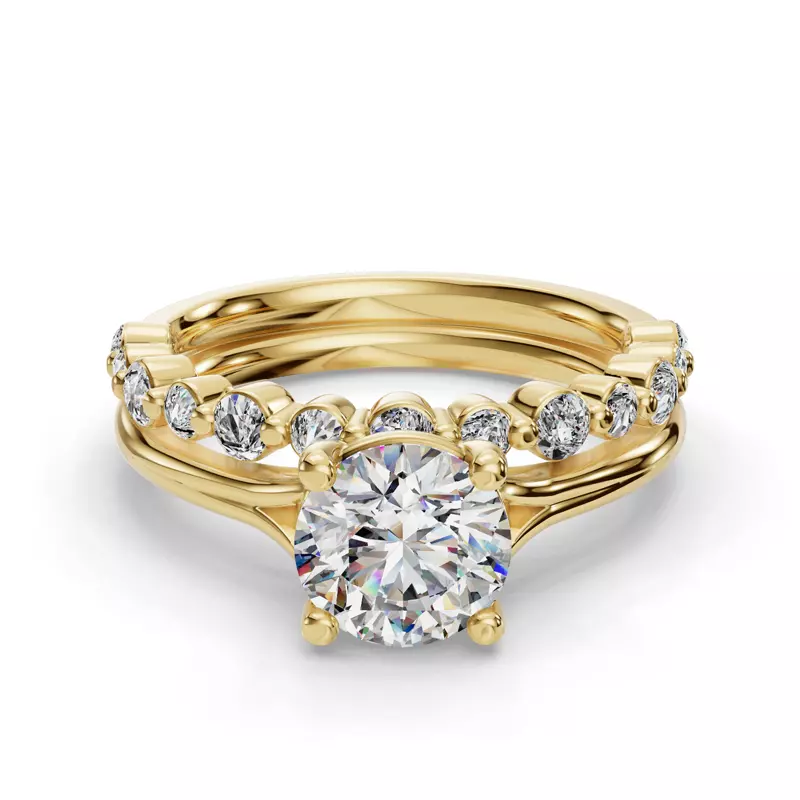 18K Yellow Gold Isabella Pave Band