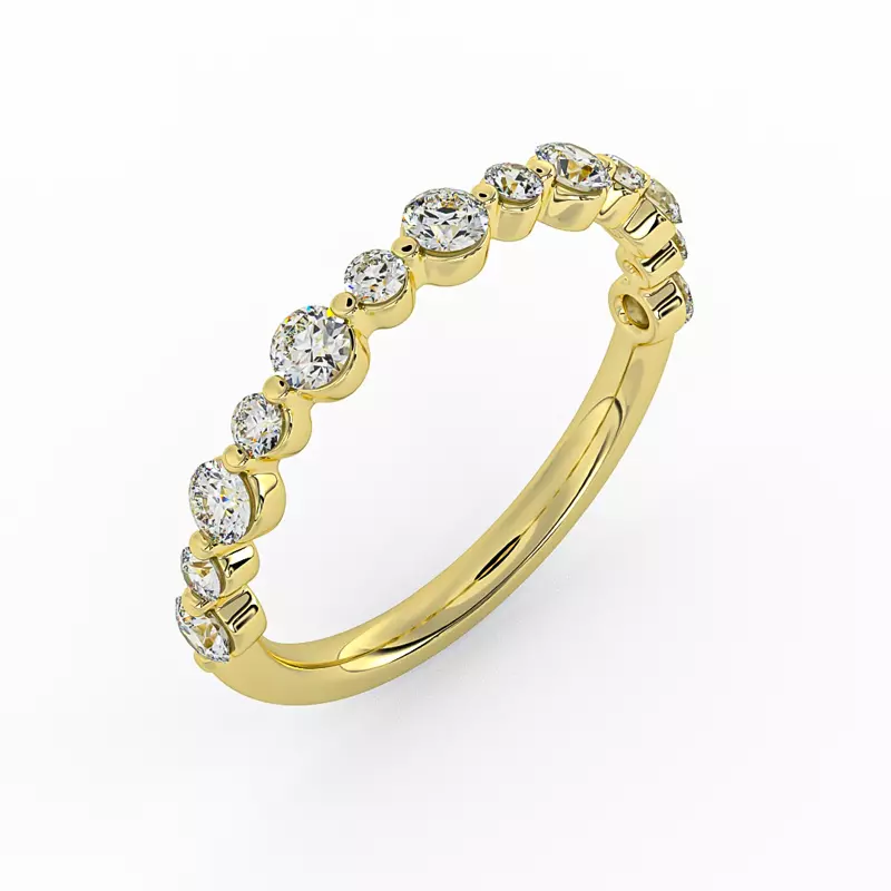 18K Yellow Gold Isabella Pave Band