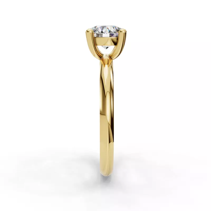 14K Yellow Gold Bella Solitaire Engagement Ring (1.8mm)