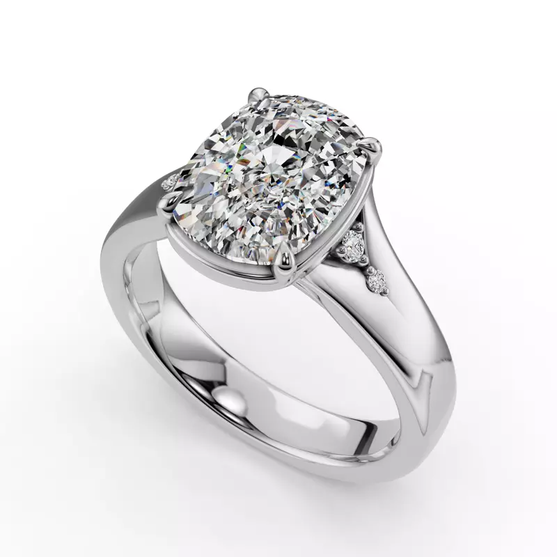 Platinum Enchanted Bezel Engagement Ring