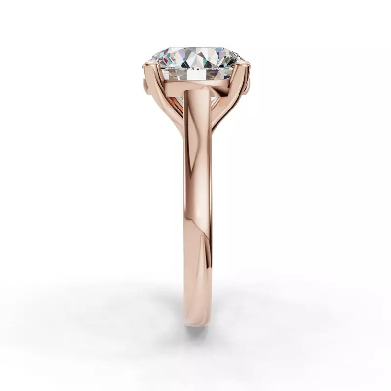 14K Rose Gold Summer Solitaire Engagement Ring (2.5mm)