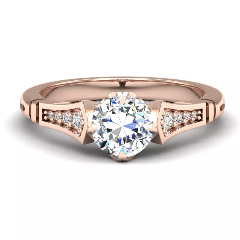14K Rose Gold Alina Engagement Ring