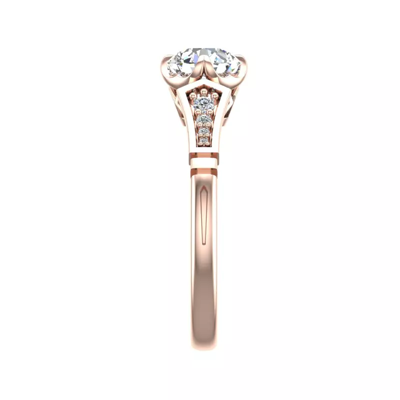 14K Rose Gold Alina Engagement Ring