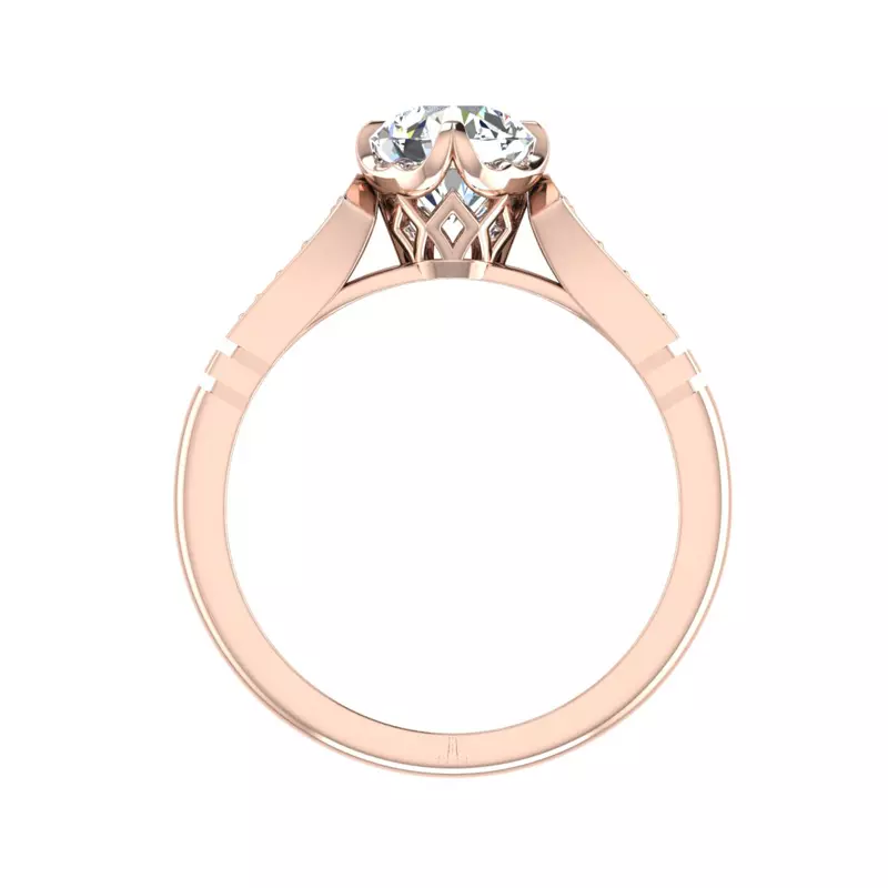 14K Rose Gold Alina Engagement Ring
