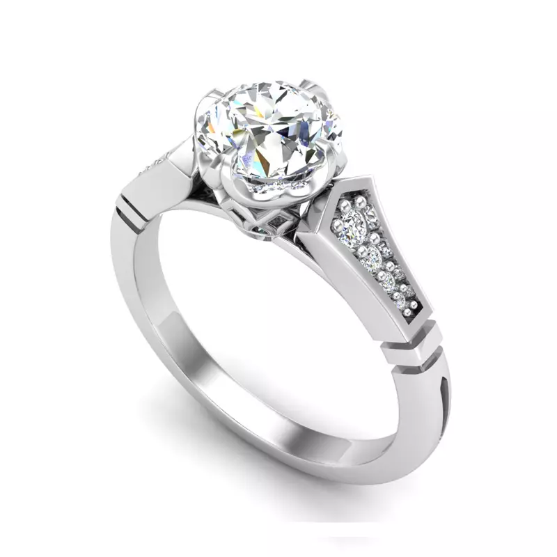 18K White Gold Alina Engagement Ring