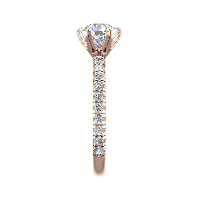 14K Rose Gold Bailey Engagement Ring