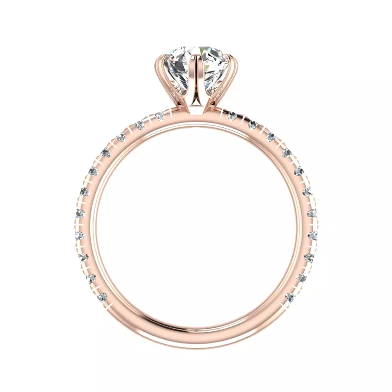 14K Rose Gold Bailey Engagement Ring