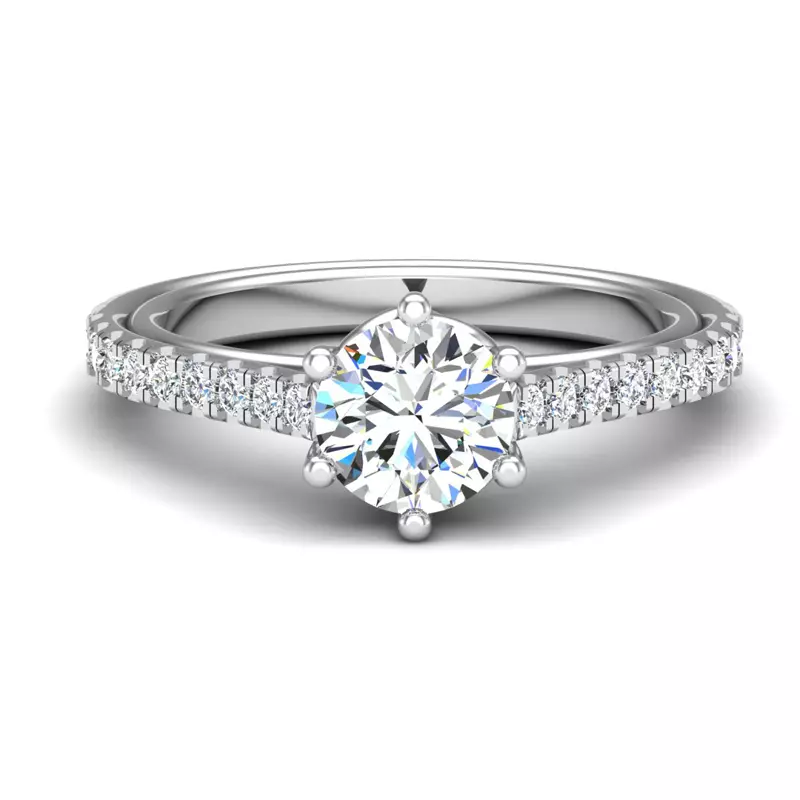 Platinum Harmony Engagement Ring