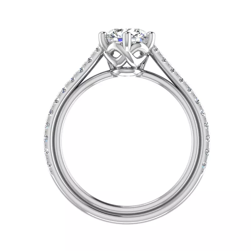 Platinum Harmony Engagement Ring