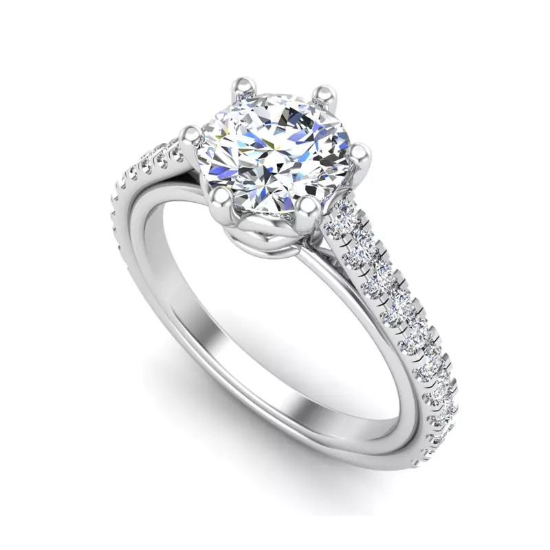 Platinum Harmony Engagement Ring