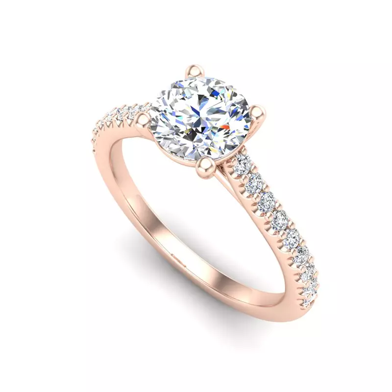 14K Rose Gold Catalina Engagement Ring