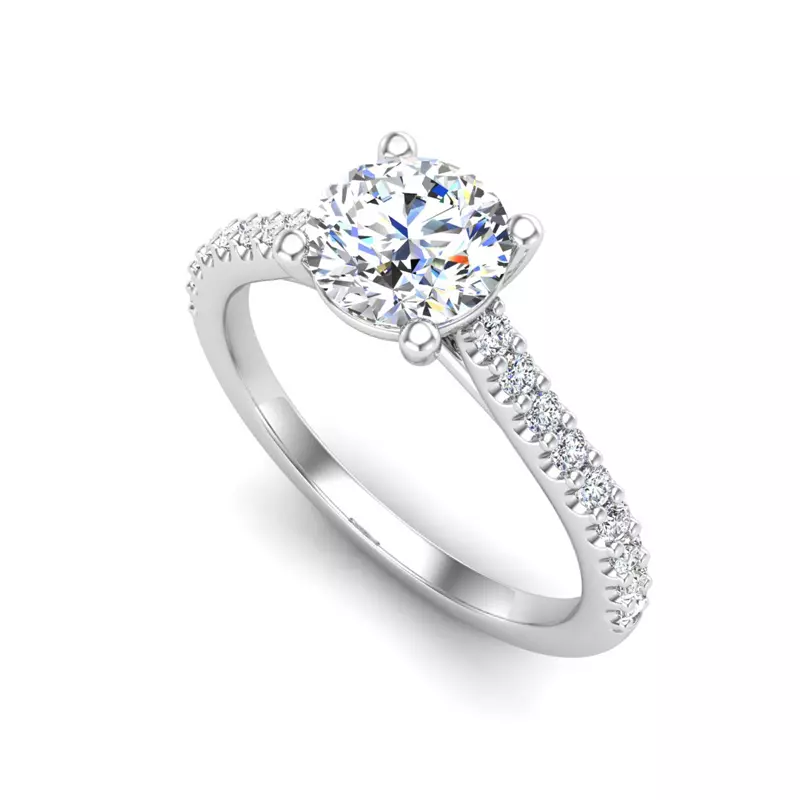 14K White Gold Catalina Engagement Ring