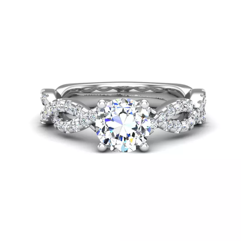 18K White Gold Sloane Engagement Ring