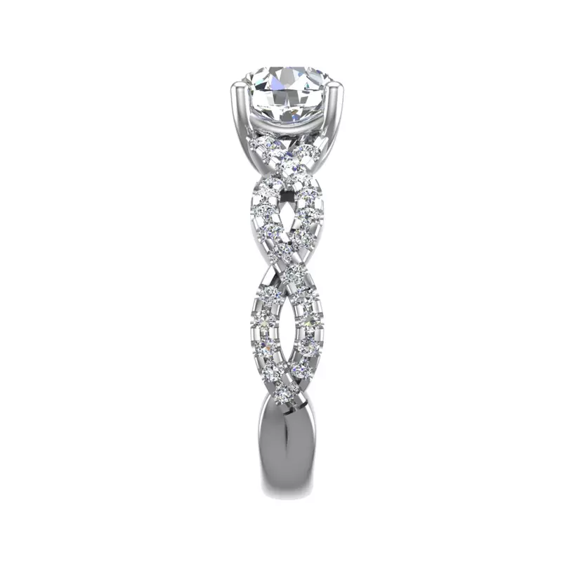 18K White Gold Sloane Engagement Ring