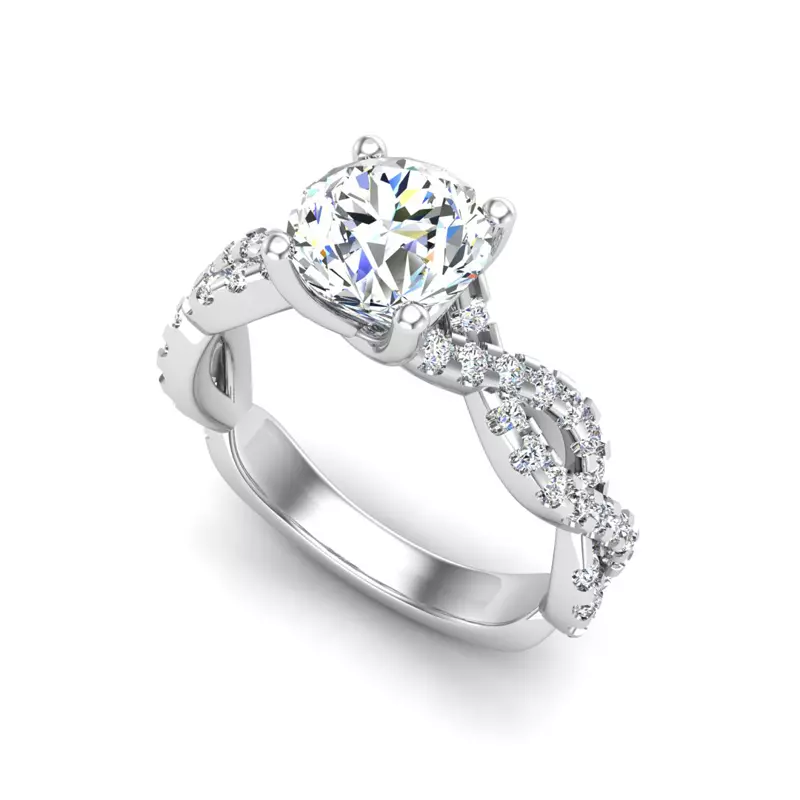 18K White Gold Sloane Engagement Ring