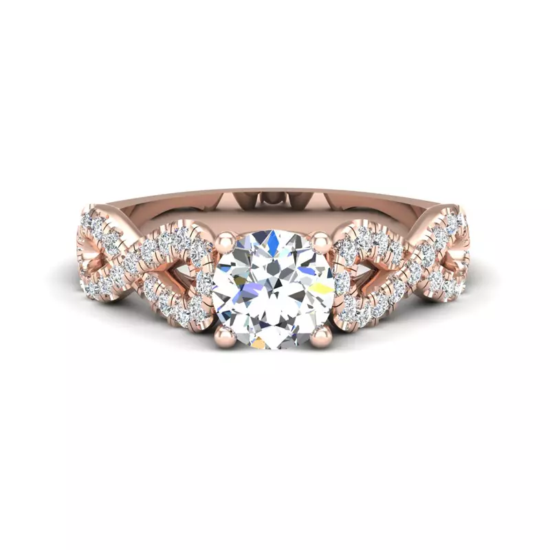 14K Rose Gold Sara Engagement Ring