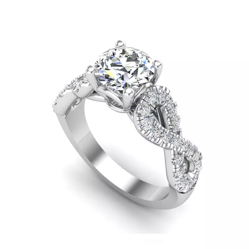 14K White Gold Sara Engagement Ring
