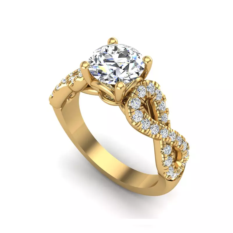 18K Yellow Gold Sara Engagement Ring