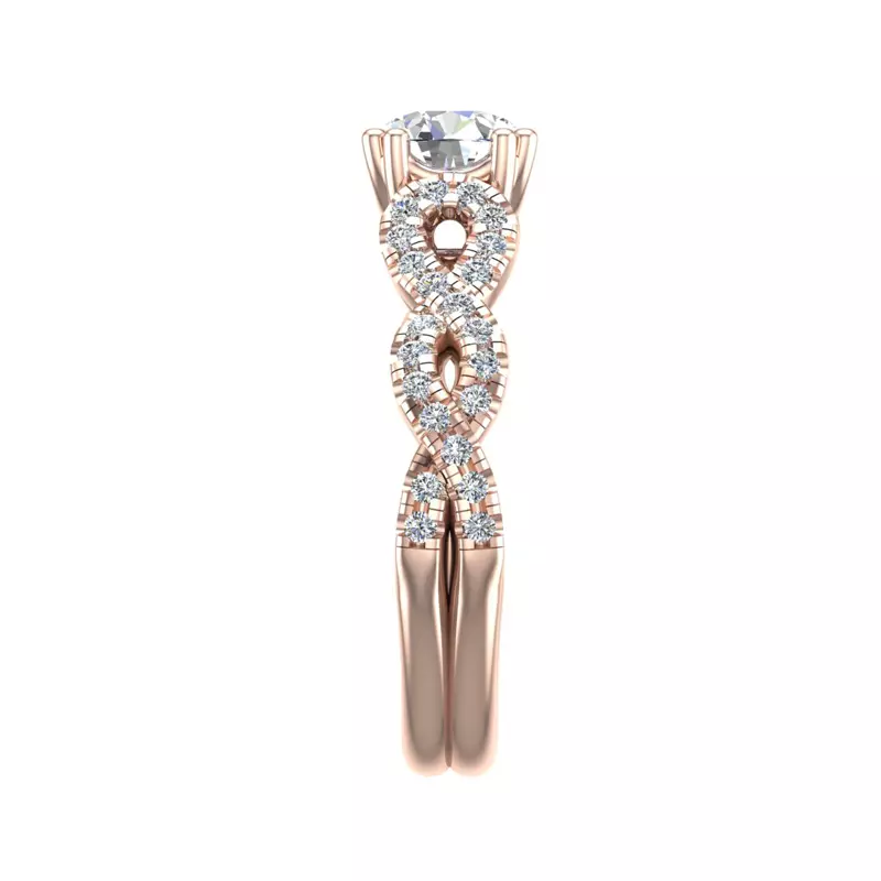 14K Rose Gold Ada Engagement Ring