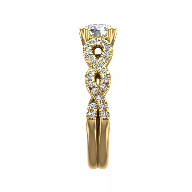 14K Yellow Gold Ada Engagement Ring
