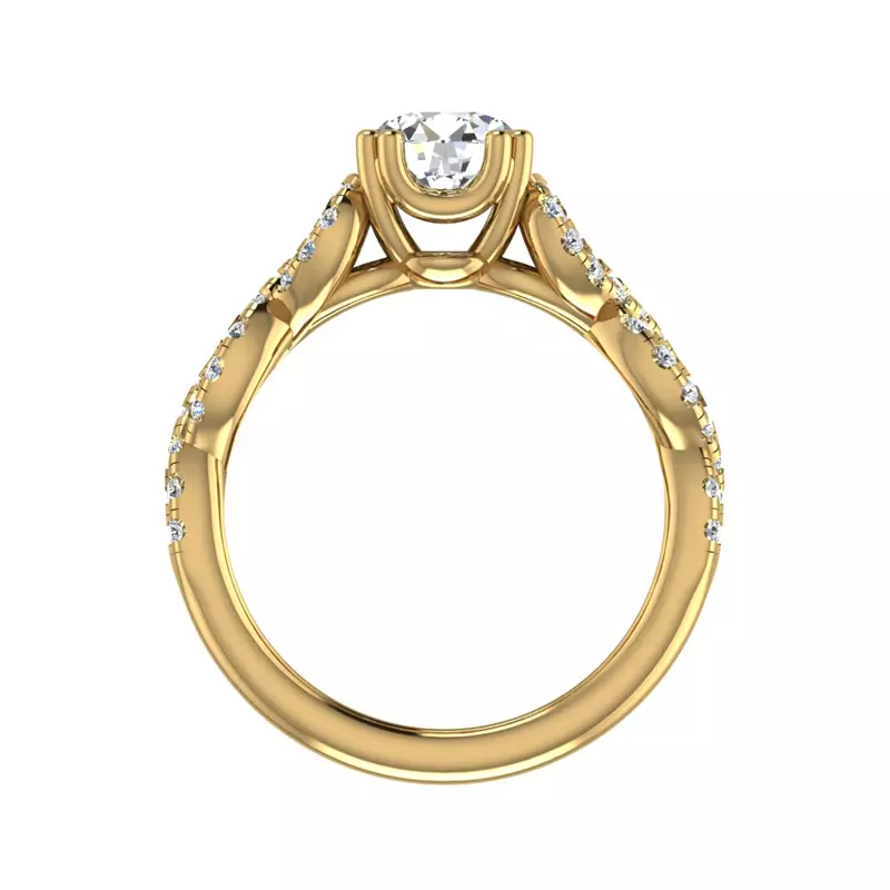 14K Yellow Gold Ada Engagement Ring