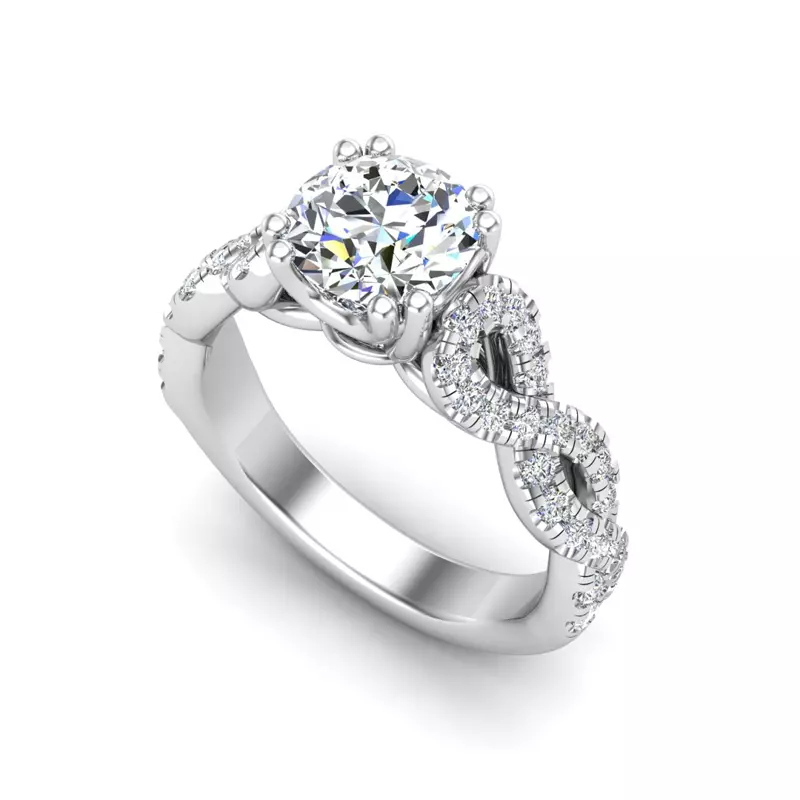Platinum Ada Engagement Ring