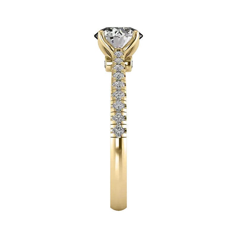 18K Yellow Gold Aliyah Engagement Ring