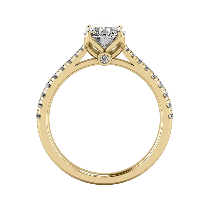 18K Yellow Gold Aliyah Engagement Ring