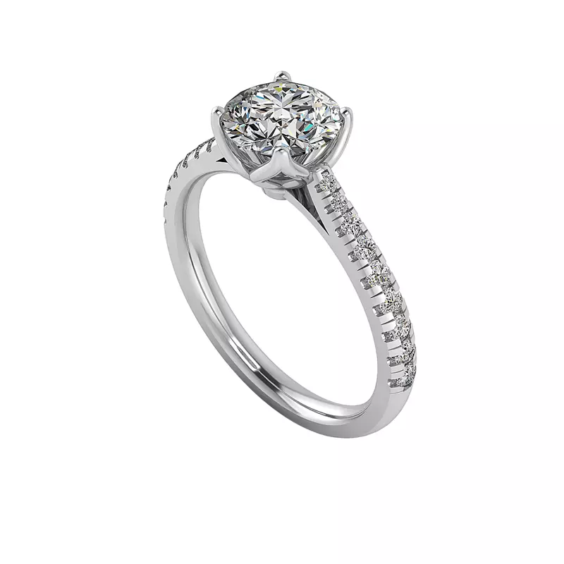 18K White Gold Millie Engagement Ring