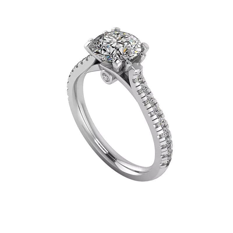 18K White Gold Brynlee Engagement Ring