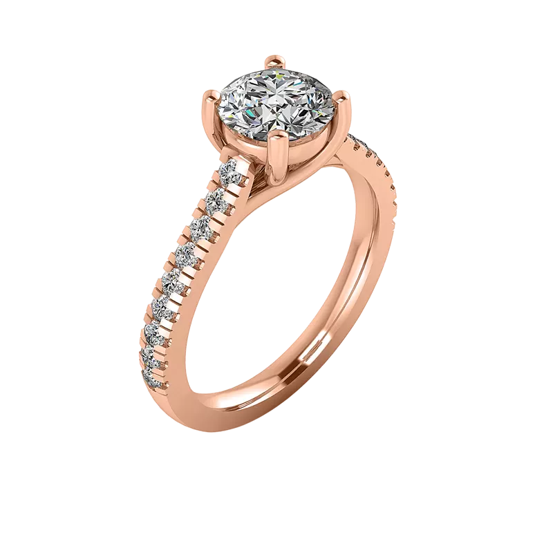 14K Rose Gold Alaina Engagement Ring