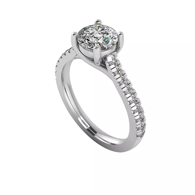18K White Gold Alaina Engagement Ring