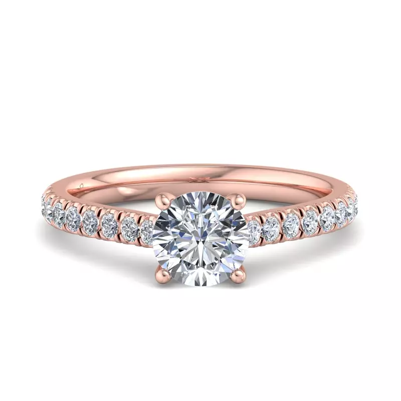 14K Rose Gold Rosalie Engagement Ring
