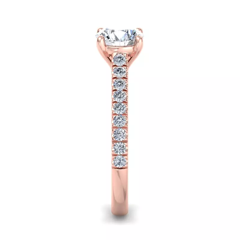 14K Rose Gold Rosalie Engagement Ring