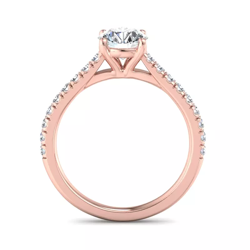 14K Rose Gold Rosalie Engagement Ring