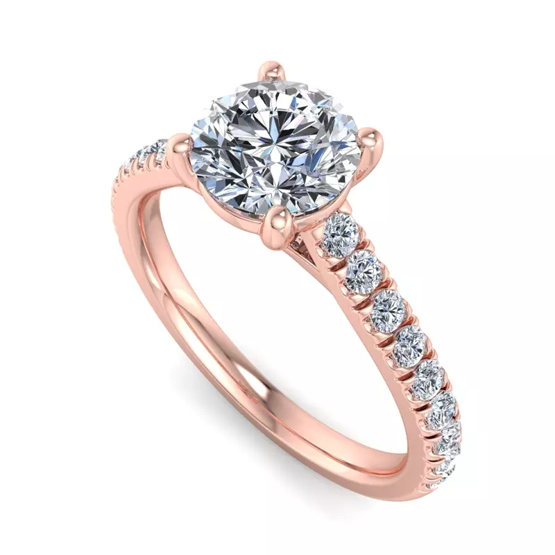 14K Rose Gold Rosalie Engagement Ring
