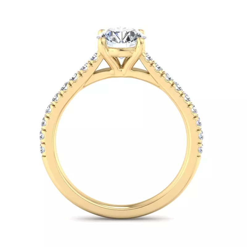 14K Yellow Gold Rosalie Engagement Ring