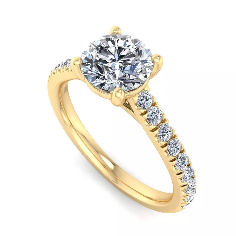 14K Yellow Gold Rosalie Engagement Ring