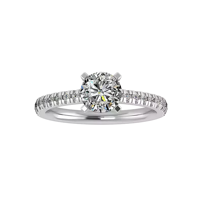 14K White Gold Alyssa Engagement Ring