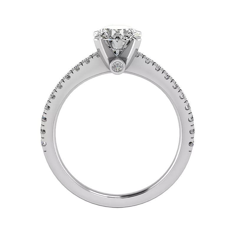 14K White Gold Alyssa Engagement Ring