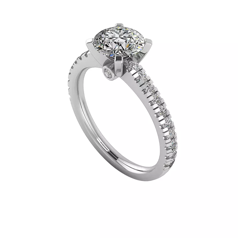 14K White Gold Alyssa Engagement Ring