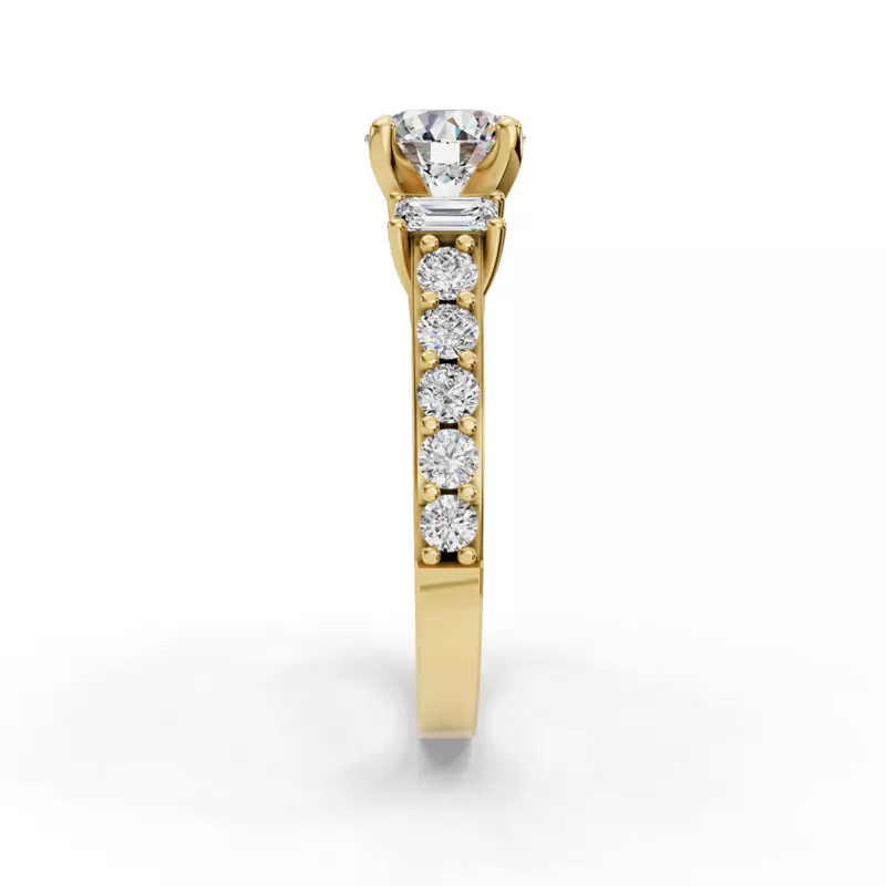 14K Yellow Gold Leila Engagement Ring
