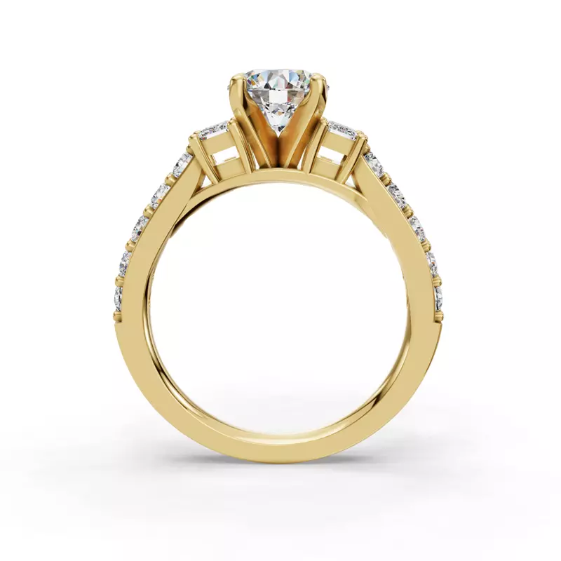 14K Yellow Gold Leila Engagement Ring