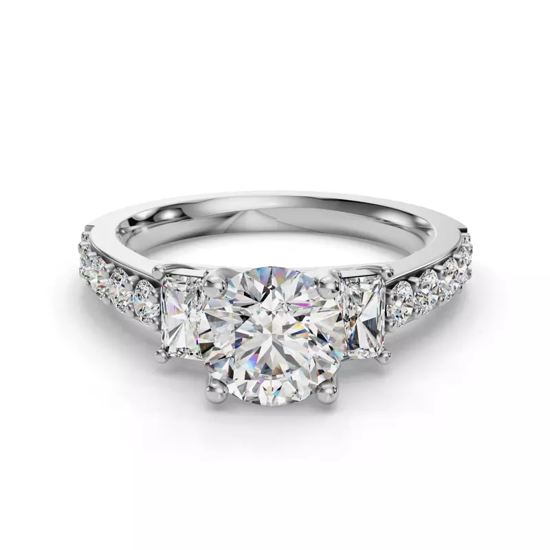 Platinum Leila Engagement Ring